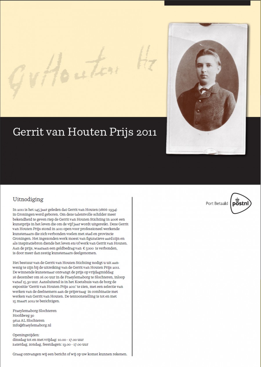 Nomination Gerrit van Houten Prize