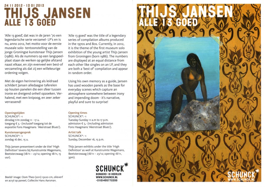 Soloshow at SCHUNCK*, Heerlen